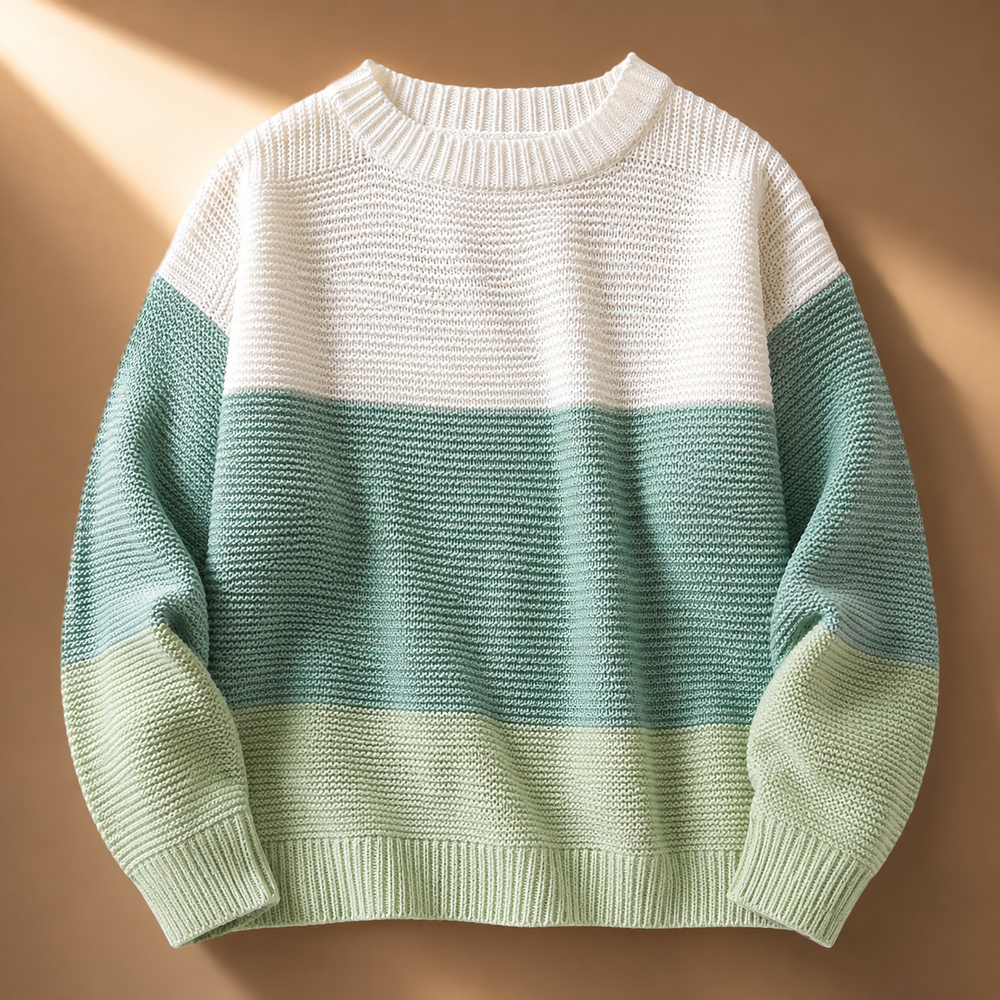 Women's Colorblock Knit Jumper | Soft & Warm 2