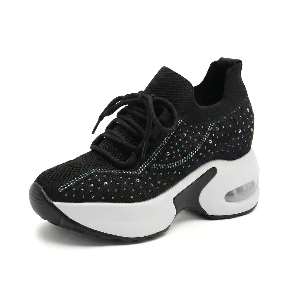 Men's Elevation Sneakers Knit Upper Sculpted Sole with Invisible Lift 2