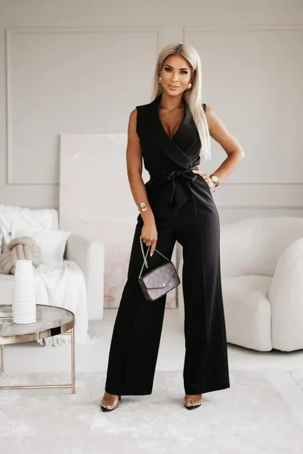 Womens Luxe Satin Jumpsuit