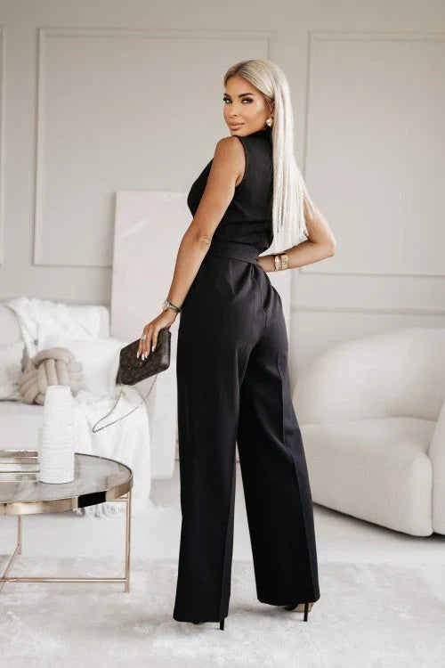 Womens Luxe Satin Jumpsuit