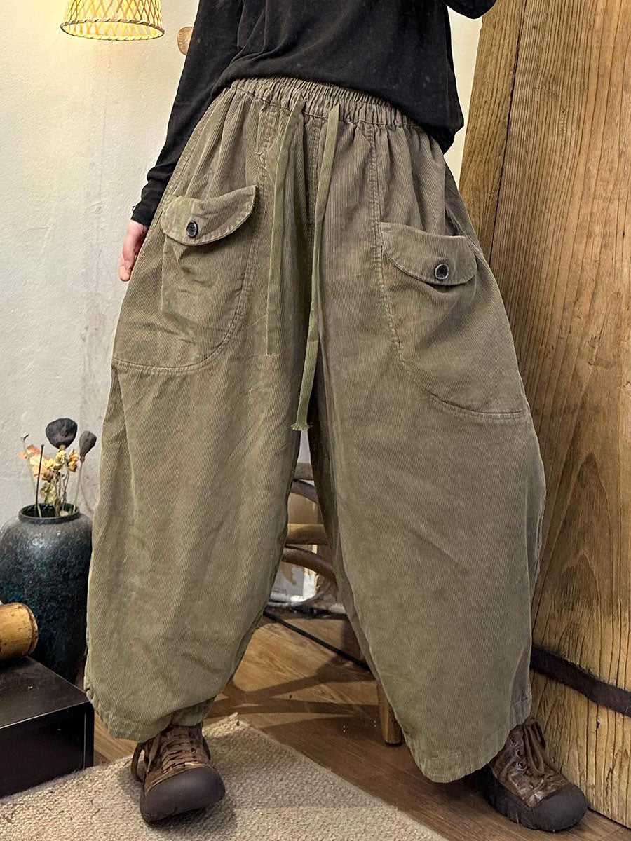 Women's Harem Pants | Elastic Waist & Roomy Pockets 2