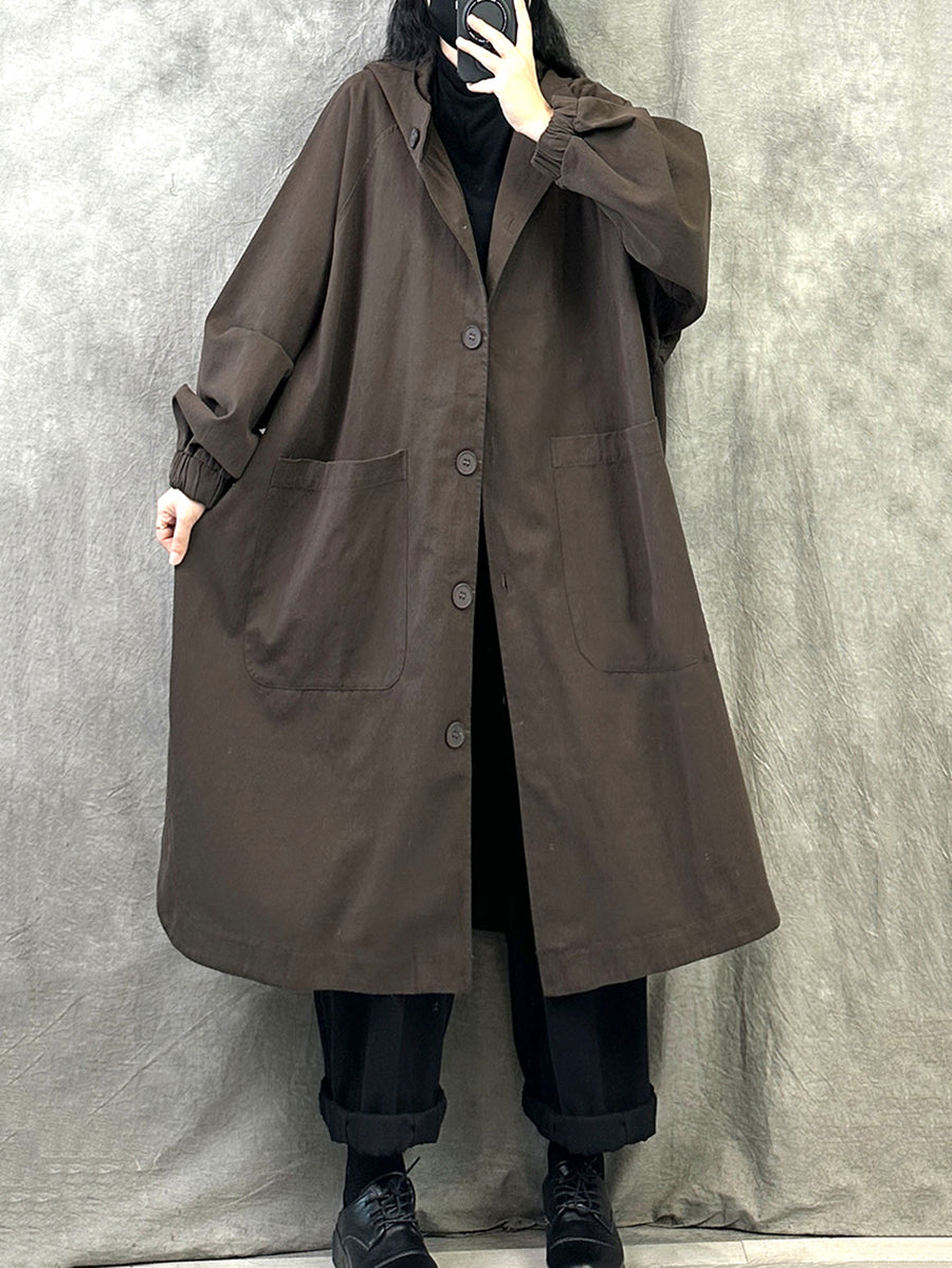 Women's Hooded Long Coat | Warm & Relaxed Fit 2