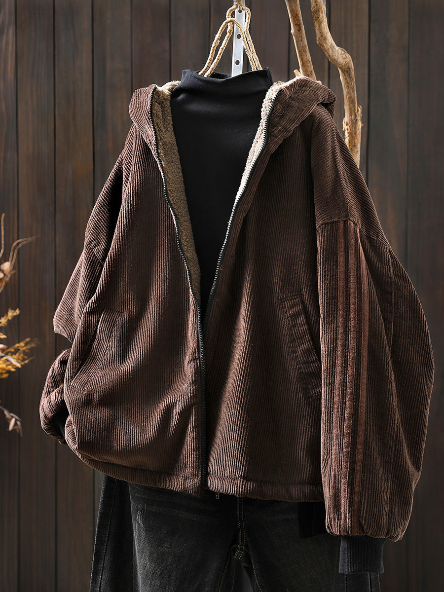 Women's Hooded Coat | Retro Style & Cosy Warmth 2