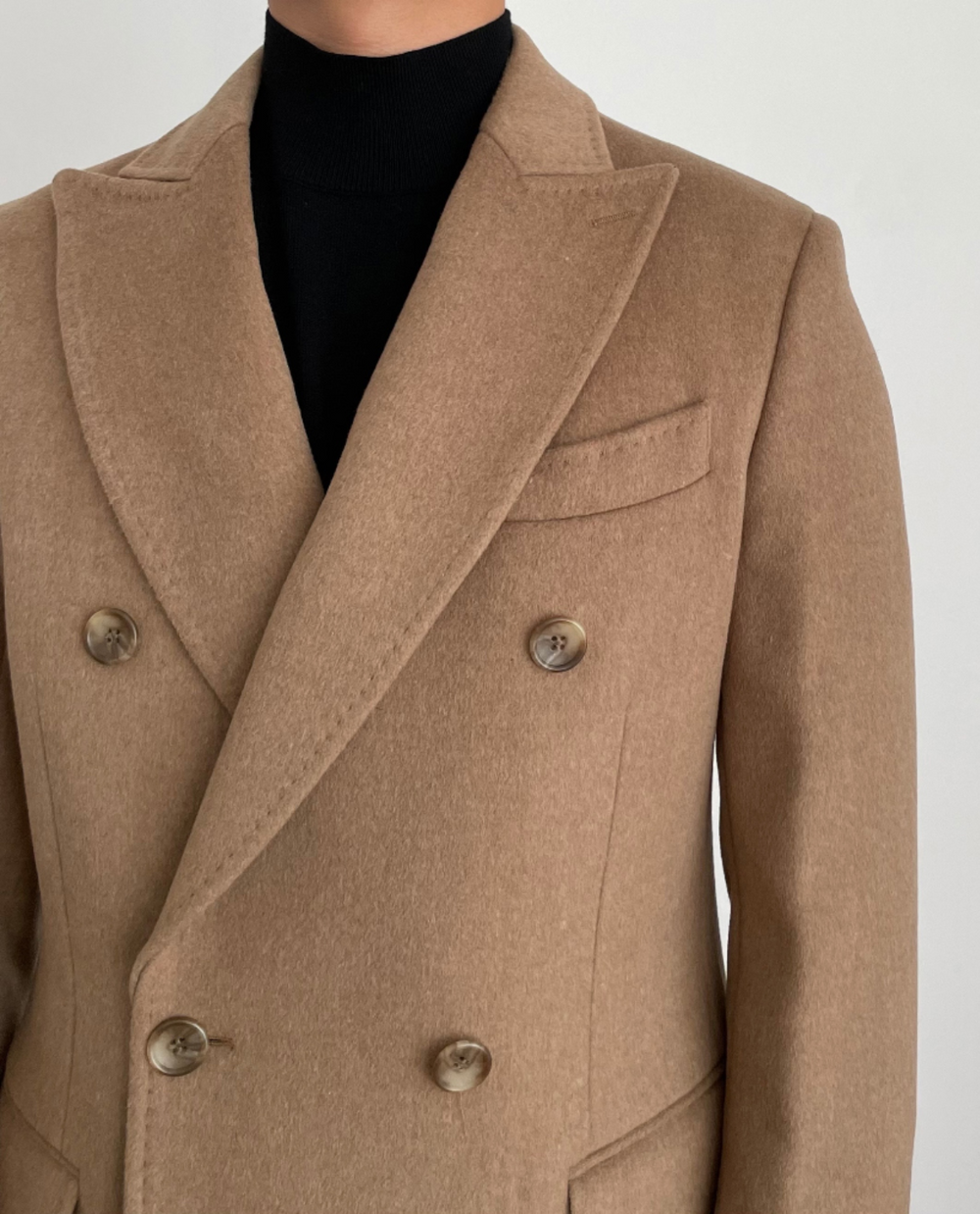 Women's Double-Breasted Coat | Tailored Fit & Peak Lapels 2