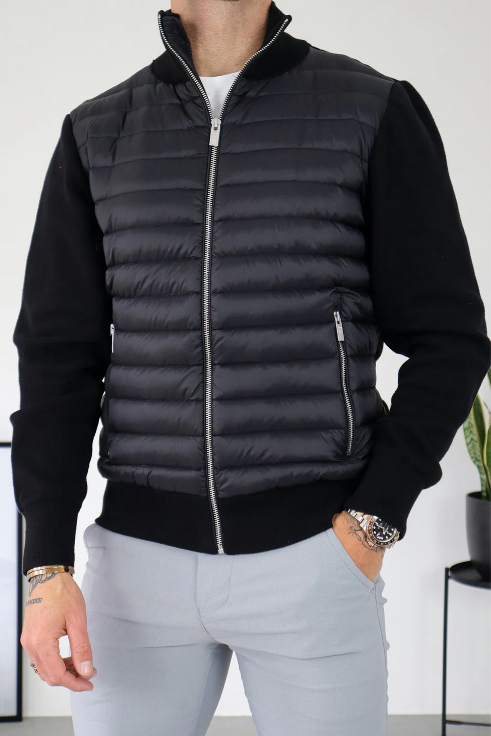 Men's Hybrid Jacket | Quilted Warmth & Easy Layering 2