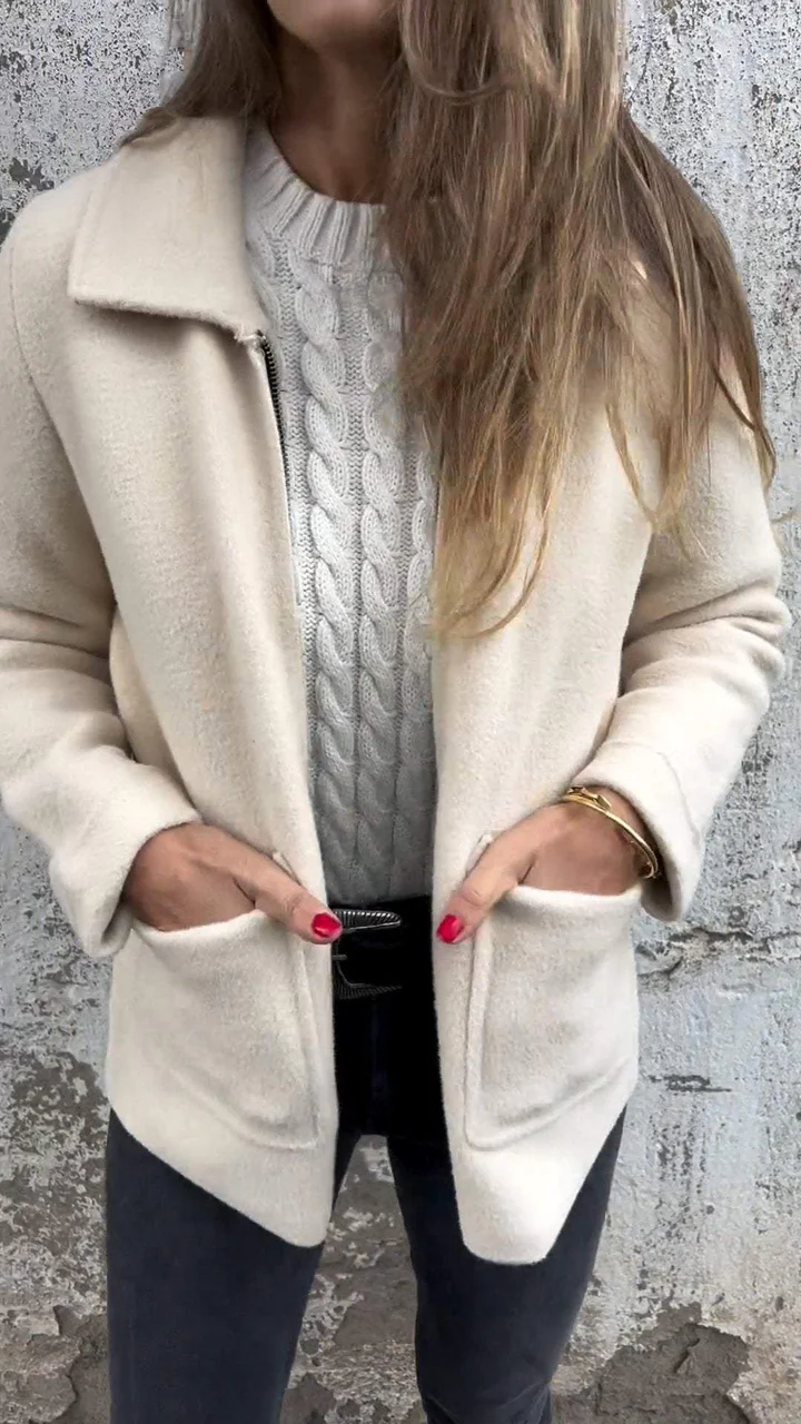 Nathalie | Veste zippée à poches pour femme - Image 5