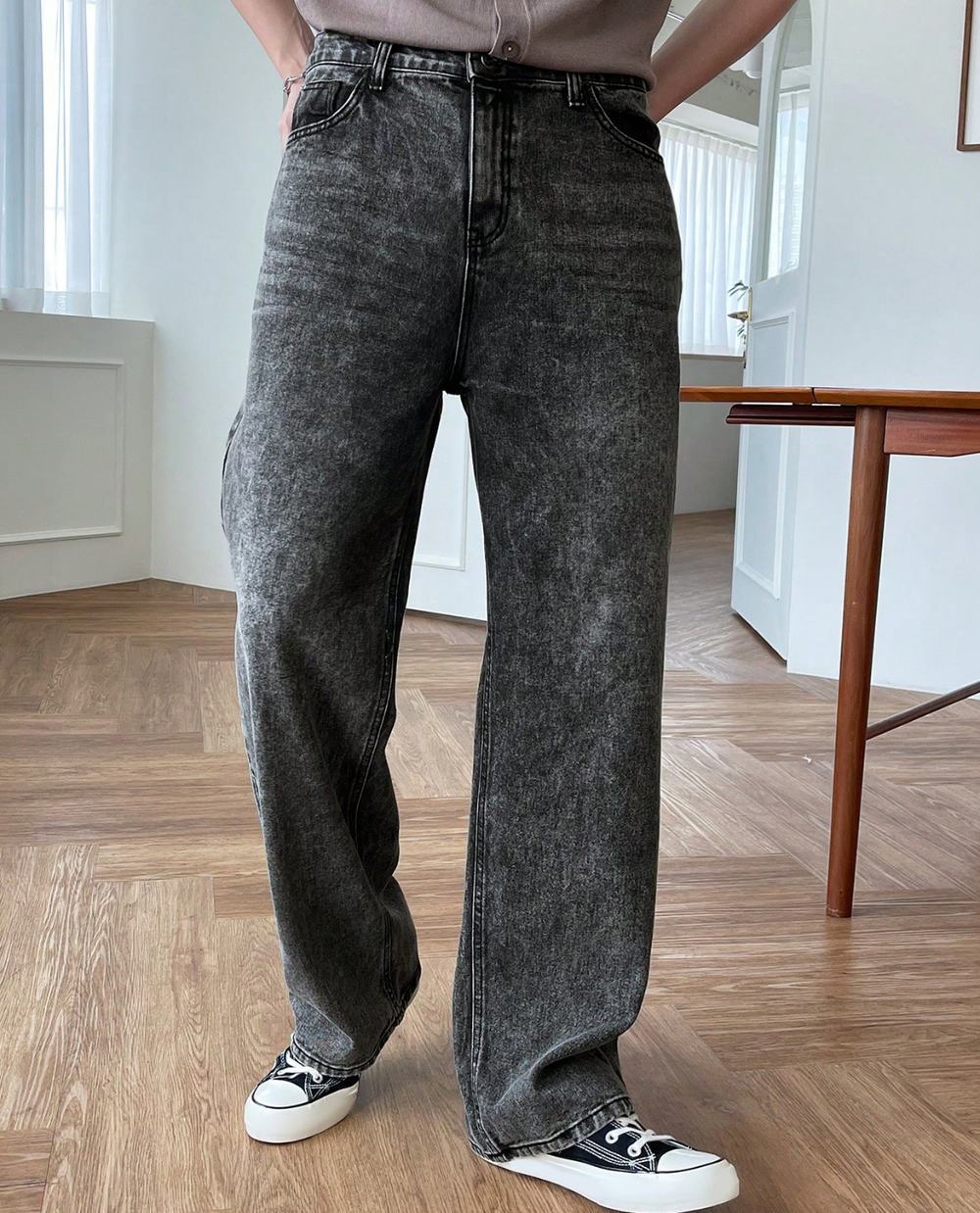 Men's Washed Jeans | Relaxed Fit & Durable 2