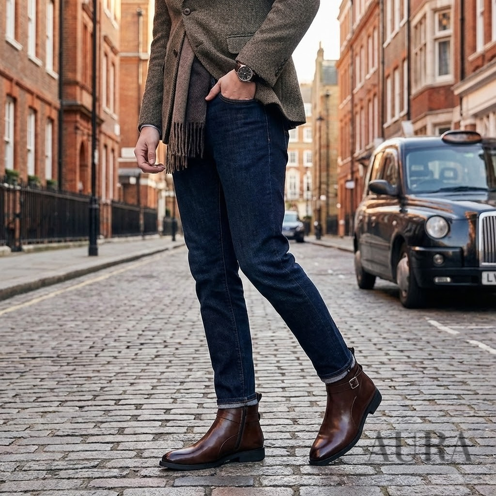 Men's Chelsea Boots | Side Zip & Cushioned Comfort 2