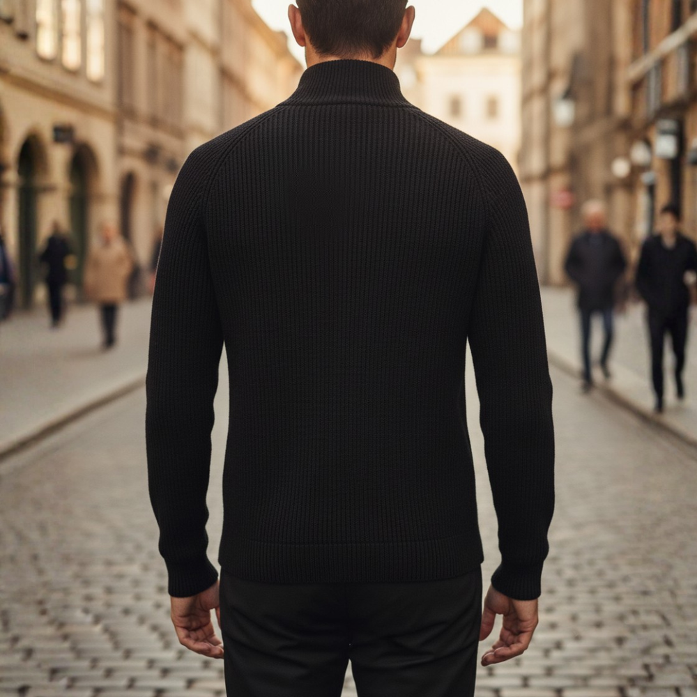 Men's Cardigan | Full Zip & High Collar 2