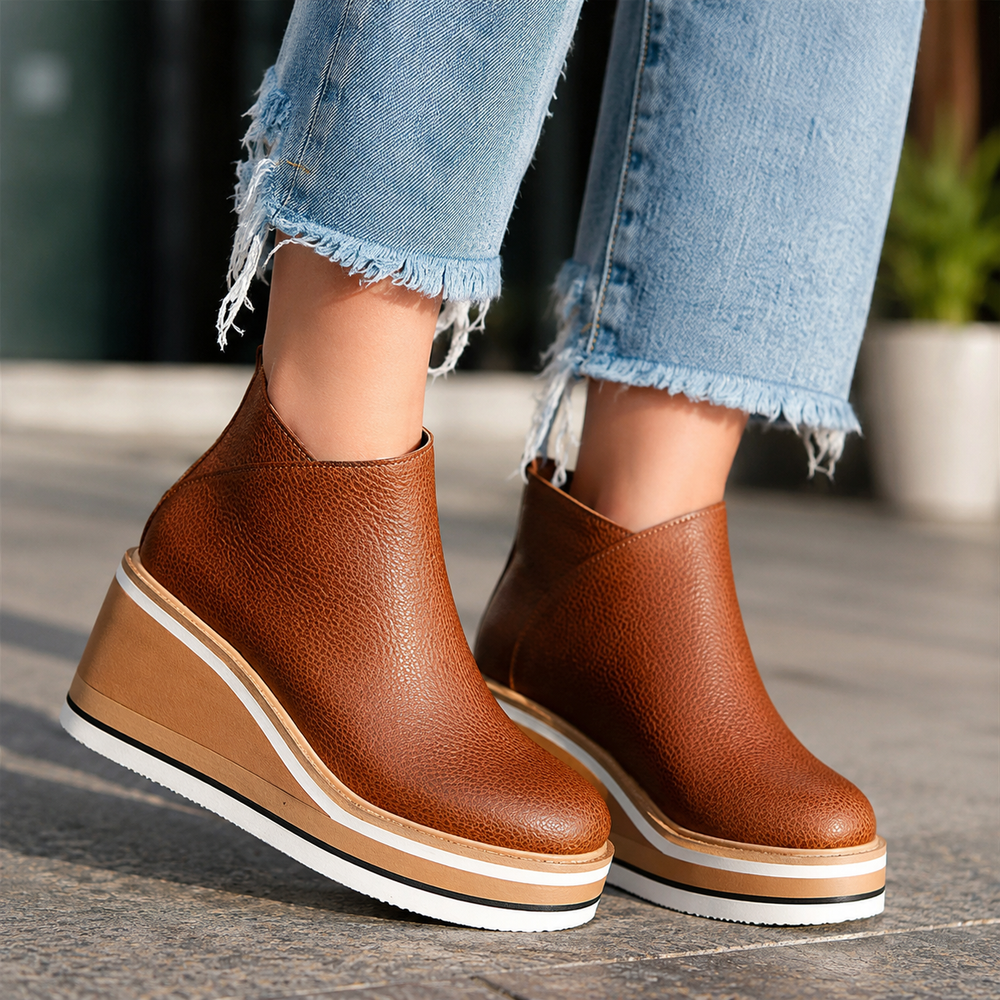 Women's Wedge Booties | Hidden Height & All-Day Comfort 2