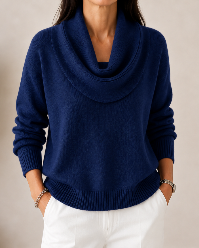 Women's Cowl Neck Sweater | Soft & Relaxed Fit 2