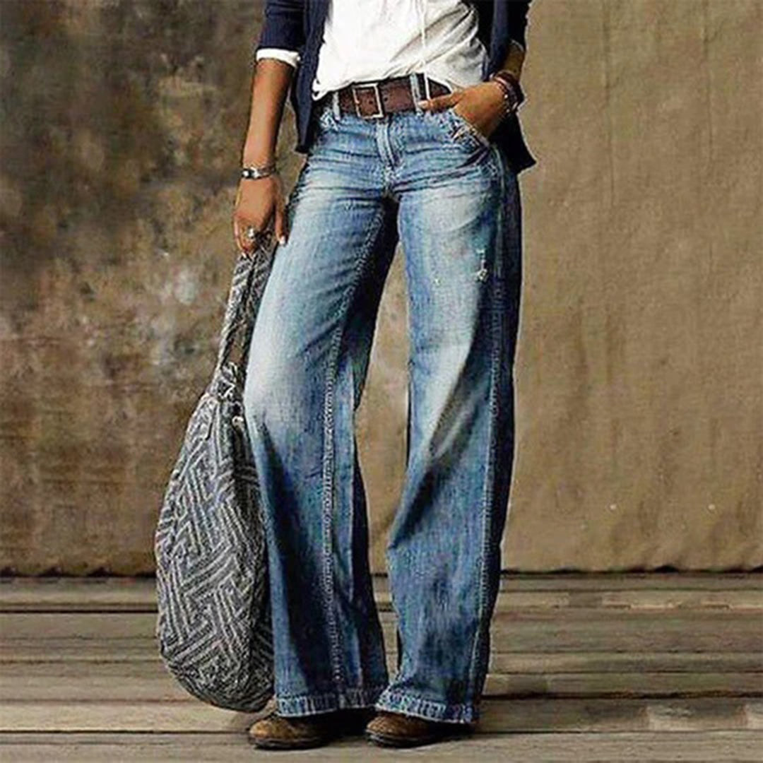 Baggy Jeans Women | High-Waisted Wide-Leg & Vintage Wash Design