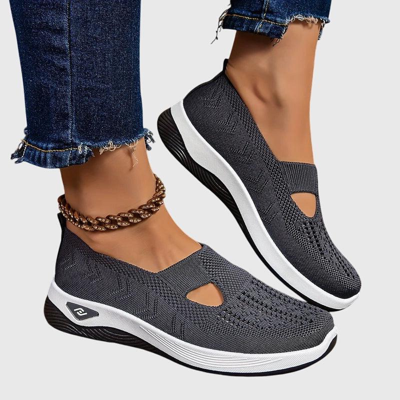 Women's Slip On | Knit Mesh Breathable & Cushioned Sole