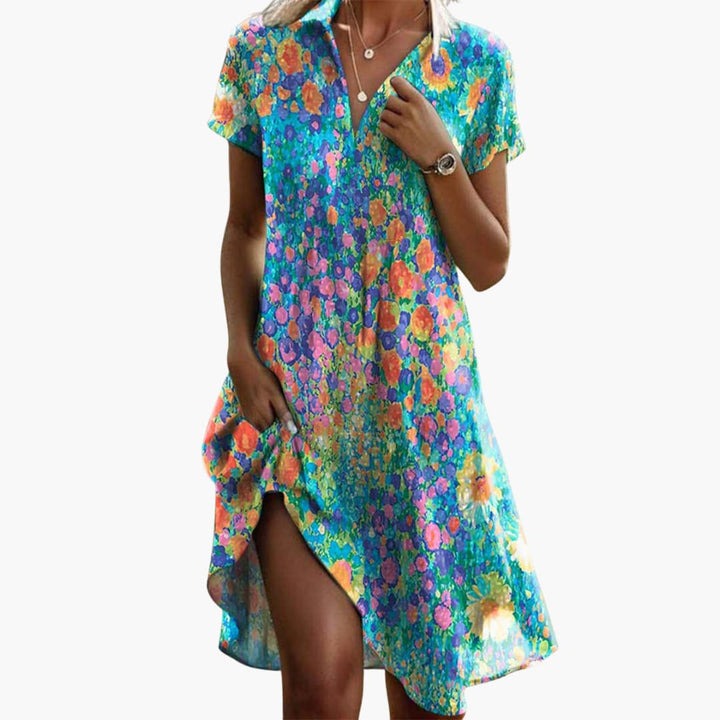 Boho Midi Dress Women&