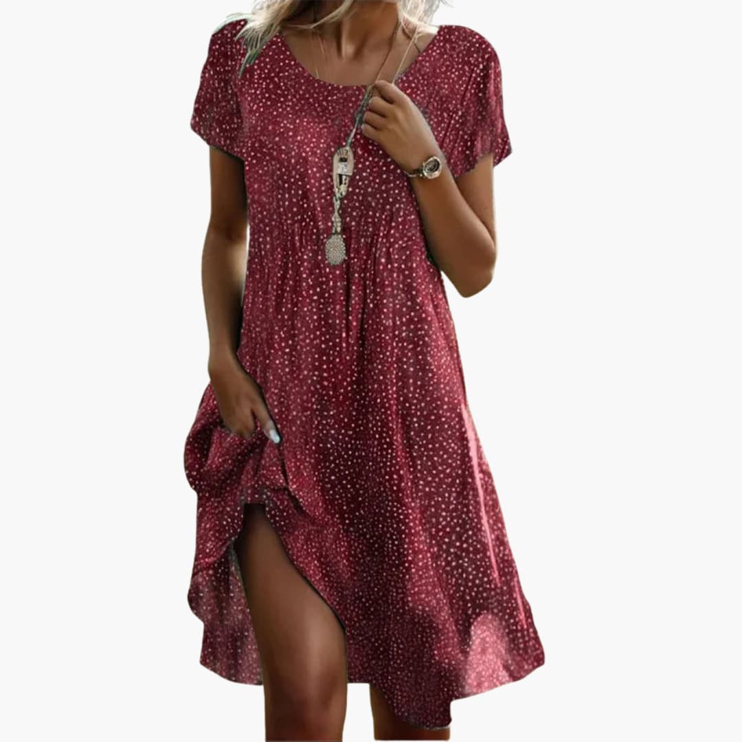 Boho Midi Dress Women&