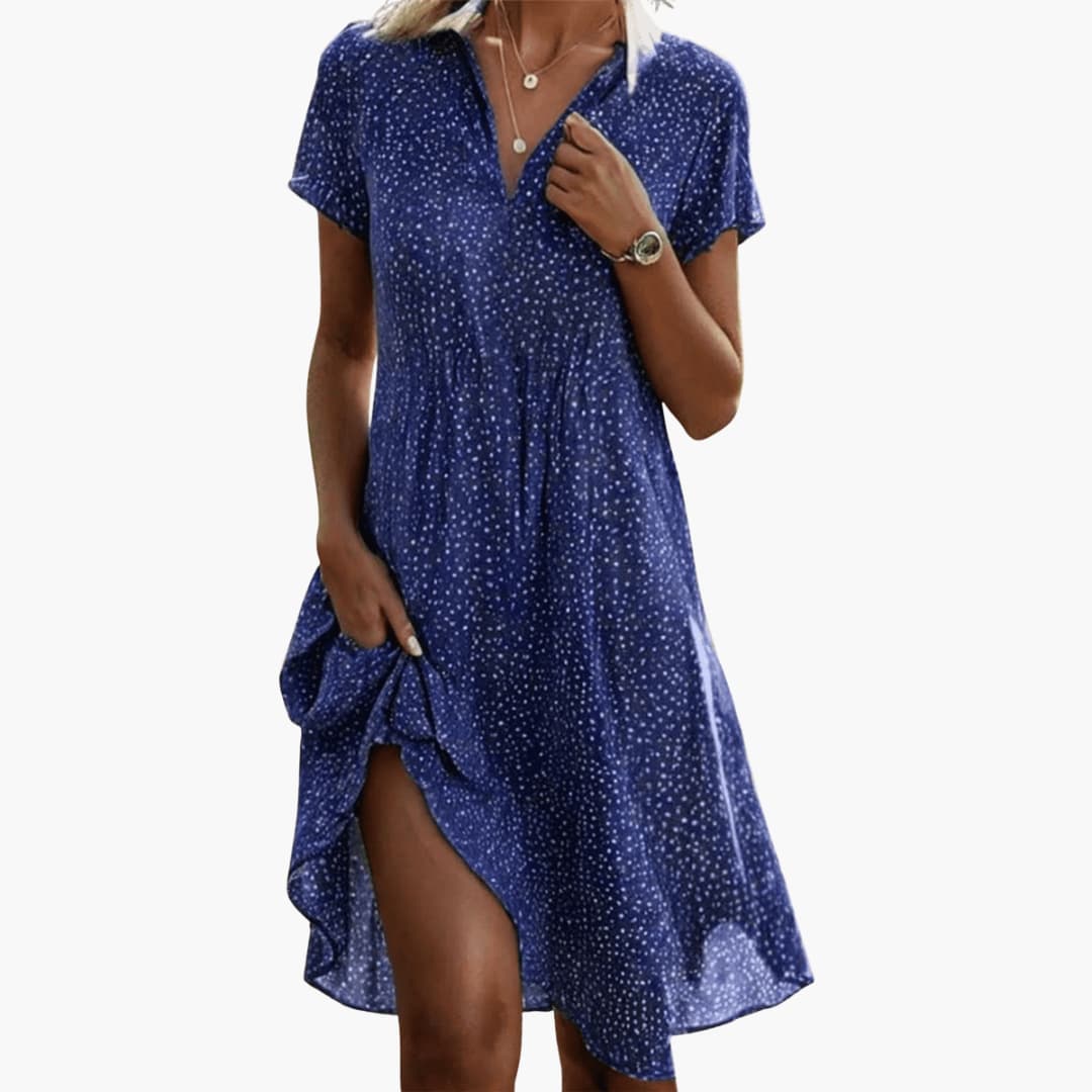 Boho Midi Dress Women's | Flowy Fit & Floral Print