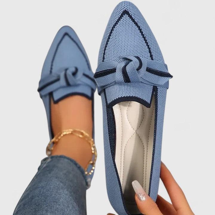 Women's Orthopedic Sandals | Pointed Toe Knot Detail Slip-On Flat