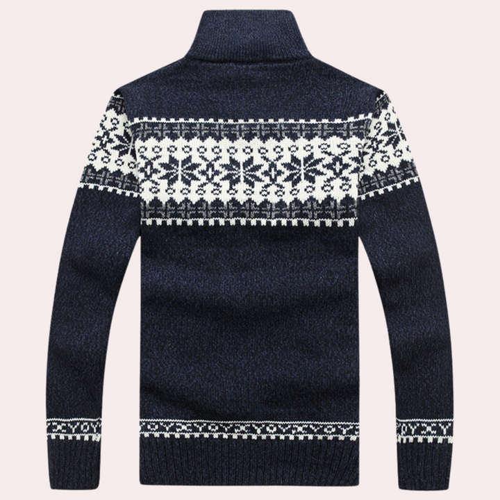 Stéphane | Veste Tricot Homme Entièrement Zippée - Image 2