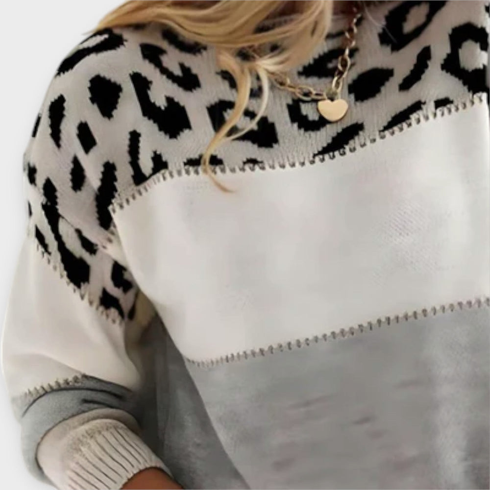 Women's Leopard Print Jumper | Warm & Stylish for Winter 2