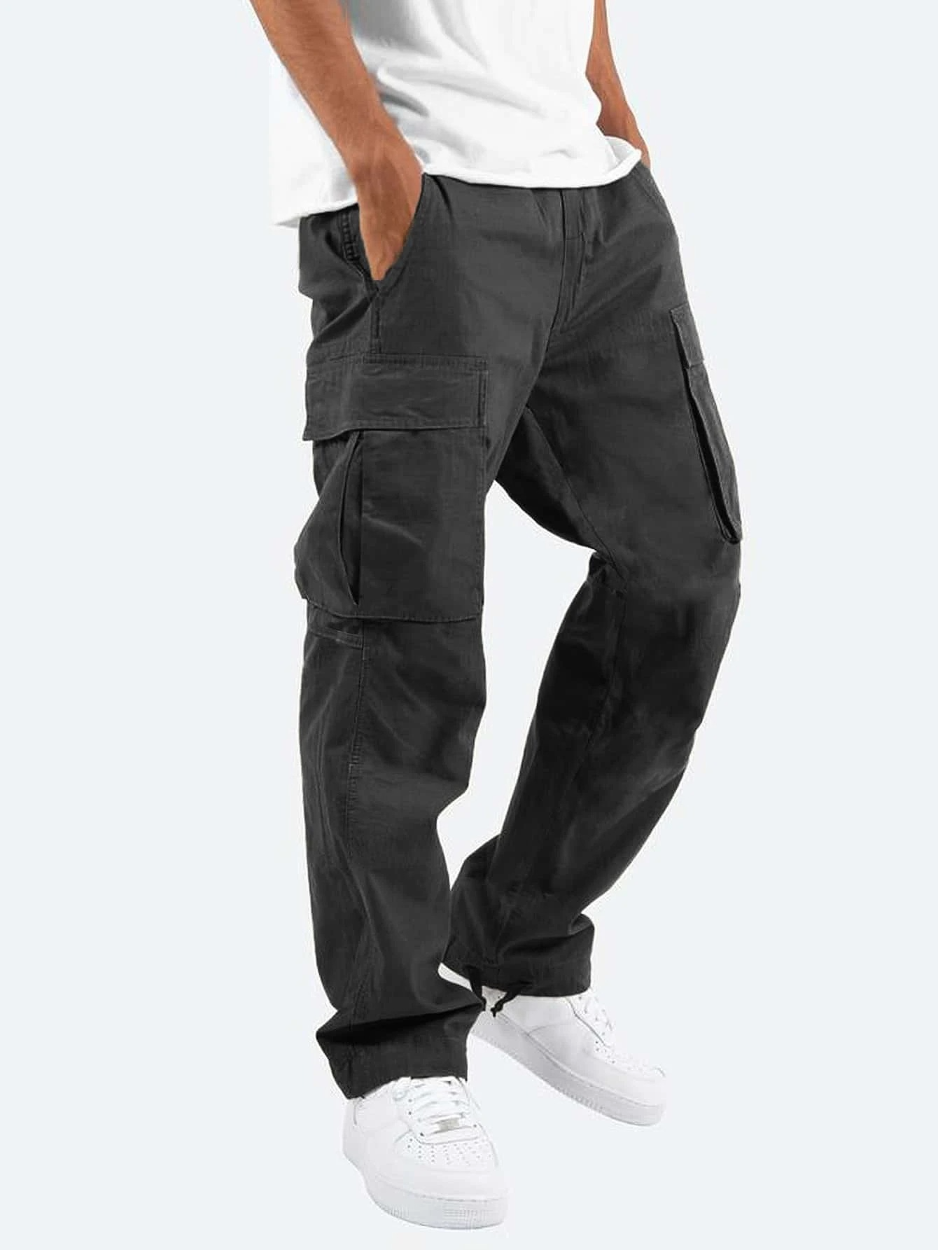 Cargo Pants Men | Multi-Pocket & Relaxed Straight Leg Design