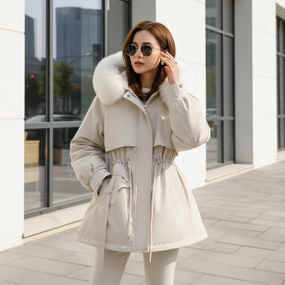 Women's Winter Jacket | Fur Hood & Warm Lining 2