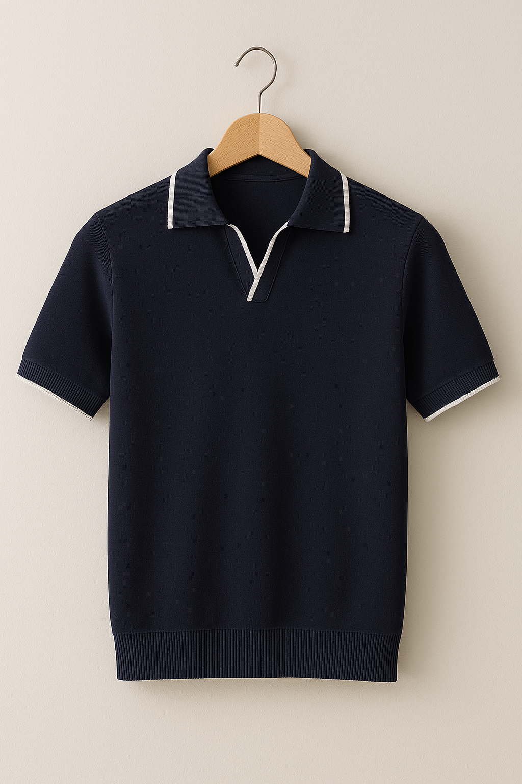 Ethan | Modern Slim Fit Men's Polo Shirt With Contrast Trim