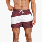 Ethan | Modern Striped Men's Swim Shorts for Beach and Pool