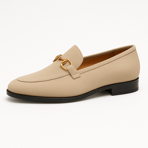 Ethan | Stylish Black Slip-On Loafers for Men with Metal Accents