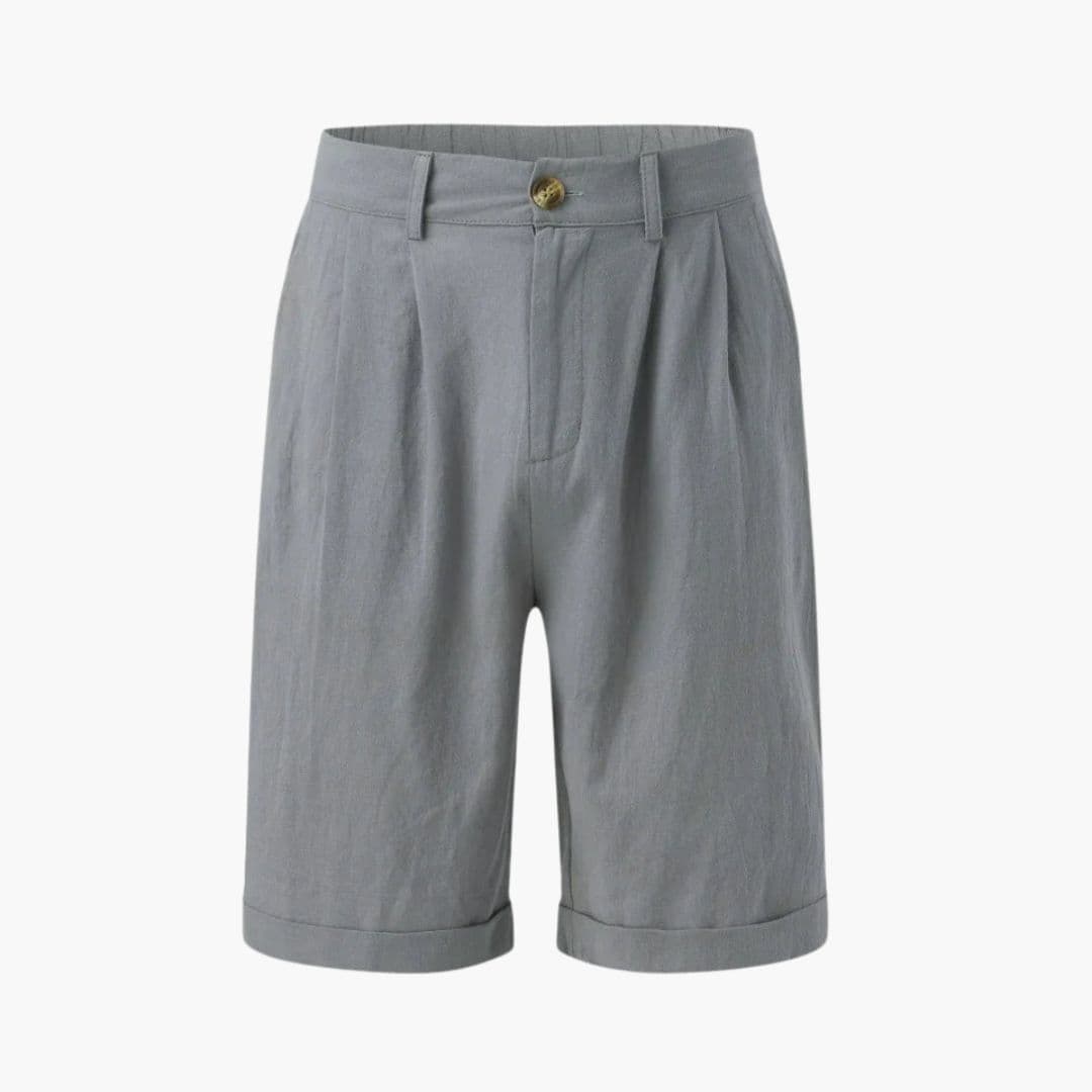 Ethan | Stylish Front Pleated Mens Chino Shorts