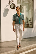Ethan | Stylish Vintage Striped Mens Polo Shirt