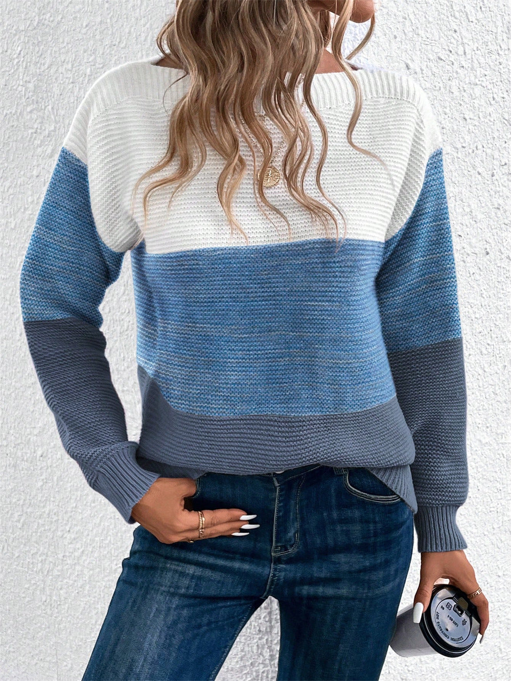 Women's Color Block Sweater | Modern Comfort & Cosy Fit 2
