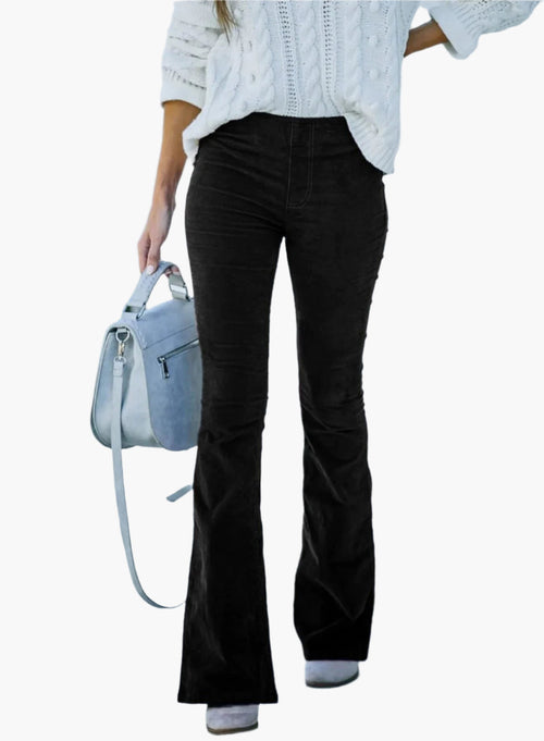 High Waist Trousers Women | Flared Leg & Timeless Retro Style