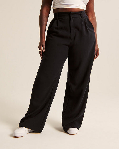 High Waisted Wide Leg Trousers Women | Elegant & Flattering Fit