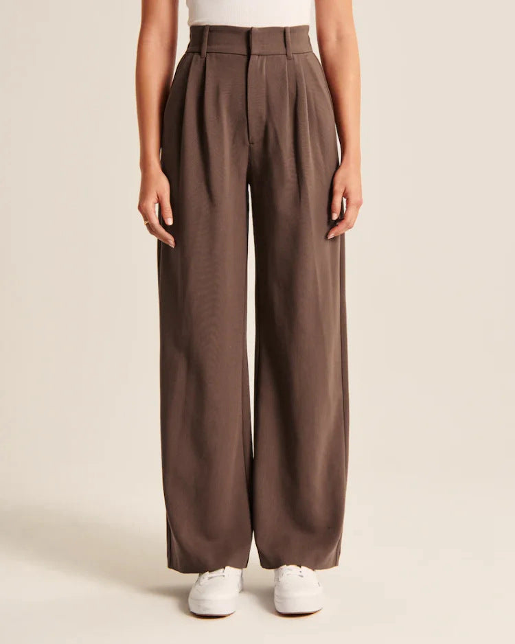 High Waisted Wide Leg Trousers Women | Elegant & Flattering Fit