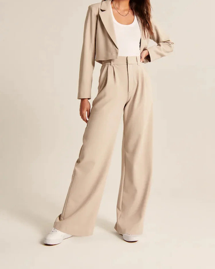 High Waisted Wide Leg Trousers Women's | Elegant & Flattering Fit