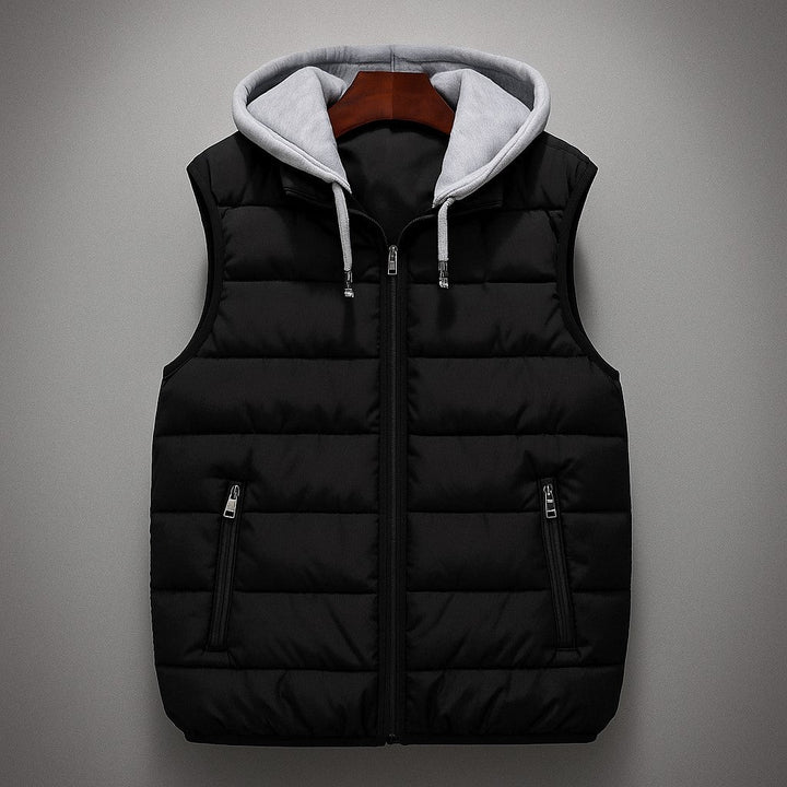 Men’s Quilted Hooded Vest - Heston Manor