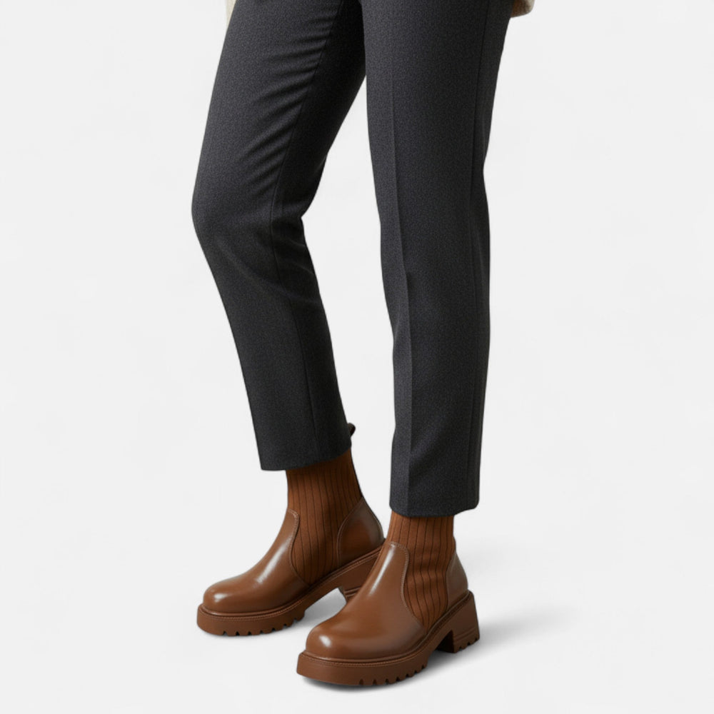 Women's Block Heel Ankle Boots | Slip-On & Comfort 2