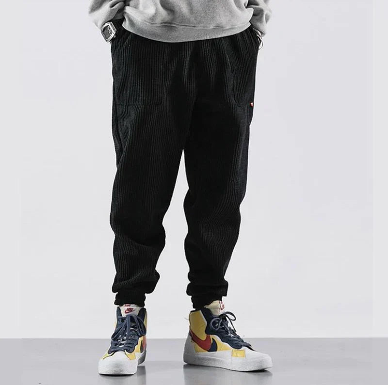 Men's Cord Joggers | Relaxed Fit & Ribbed Ankle Cuffs 2