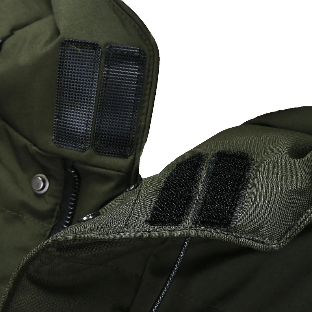 Puffer Hooded Coat for Men - Drawstring Hood - Image 5
