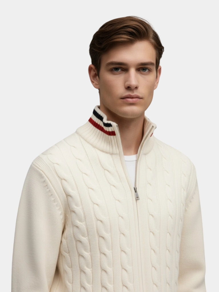 Men's Half-Zip Turtleneck Sweater | Smart Casual & Warm 2