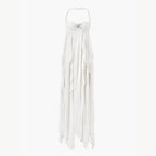 Maxi Dress Women | Halter Neck Ruffle & Ethereal Flowing Occasion Style
