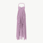 Maxi Dress Women | Halter Neck Ruffle & Ethereal Flowing Occasion Style