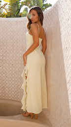 Maxi Dress Women | Ruffle Trim & Elegant Evening Style