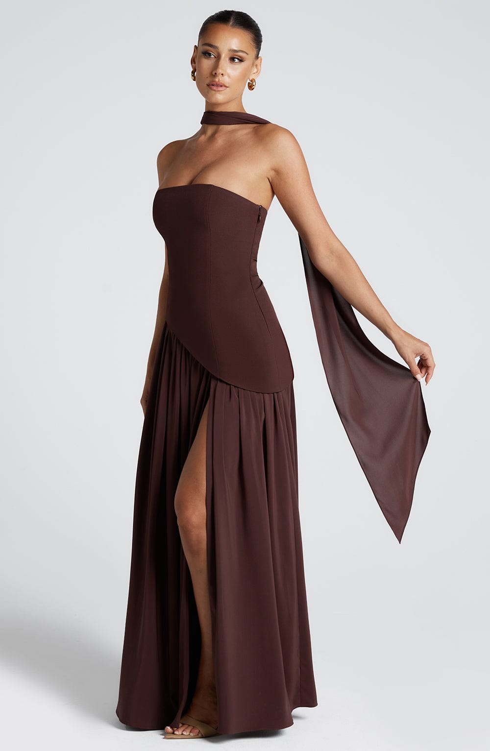 Maxi Dress Women | Strapless Draped & Glamorous Occasion Wear