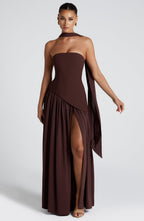 Maxi Dress Women | Strapless Draped & Glamorous Occasion Wear