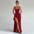 Maxi Dress Women's | Square Neck & High Slit
