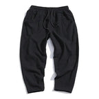 Men's Cropped Pants | Elasticated Waist & Tapered Fit