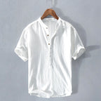 Men's Henley Shirt | Stand Collar Design