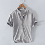 Men's Henley Shirt | Stand Collar Design