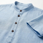 Men's Henley Shirt | Stand Collar Design